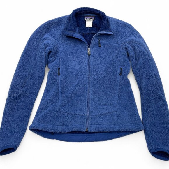 Patagonia Fleece Blue Regulator Polartec USA Made  Zip Sweater Jacket Women's XS - Picture 1 of 10